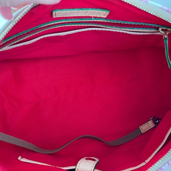 Dooney & Bourke Pink Hydrangea Satchel Bag - Picture 12 of 17